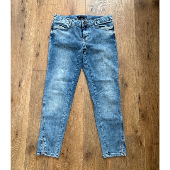 Zara Denim - Zara Basic Z1975 Denim Womens Skinny Ankle Zip Jeans Blue Medium Wash Size 6
